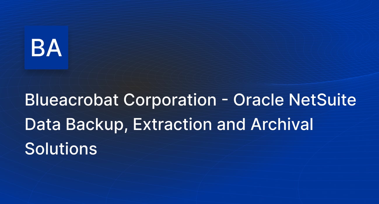 BlueAcrobat Corporation logo